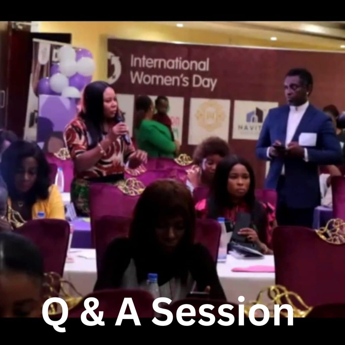 Audience Q&A at the International Women's Day 2025 event
